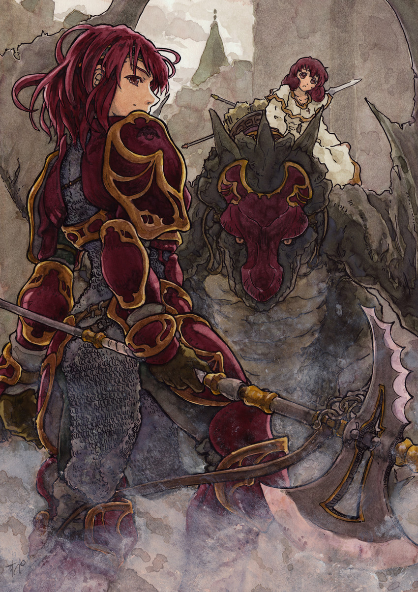 minerva and maria (fire emblem and 1 more) drawn by supe_(yuusyasupepen)