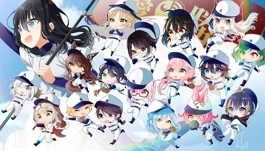 sukoya kana, sister claire, petra gurin, ars almal, emma august, and 13 more (nijisanji and 3 more) drawn by mirukuciz