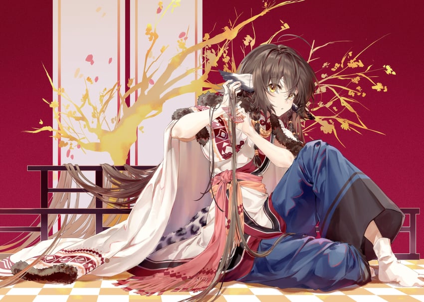 anju (utawarerumono and 2 more) drawn by rain_(regen)