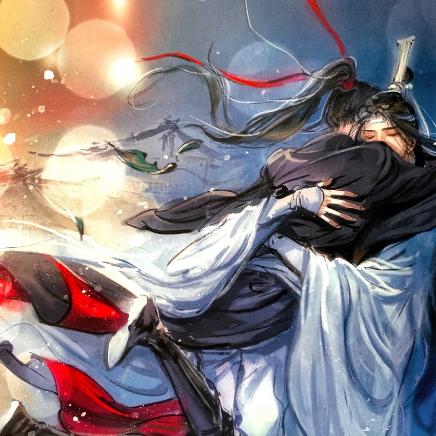 wei wuxian and lan wangji (modao zushi) drawn by kcllzas163