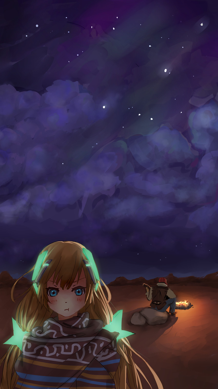 angela balzac and zarik kajiwara (rakuen tsuihou) drawn by nya_tani_(py753)