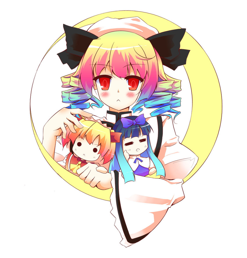 star sapphire, luna child, and sunny milk (touhou) drawn by nanamomo_rio