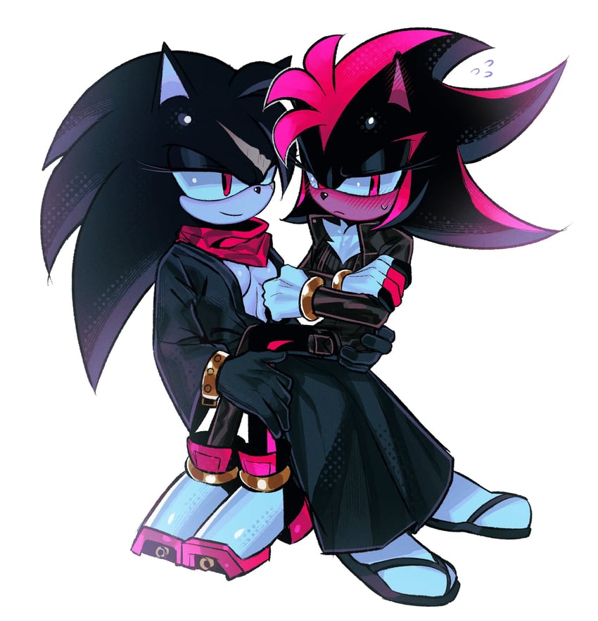 shadow the hedgehog and terios (sonic) drawn by sa1k_a