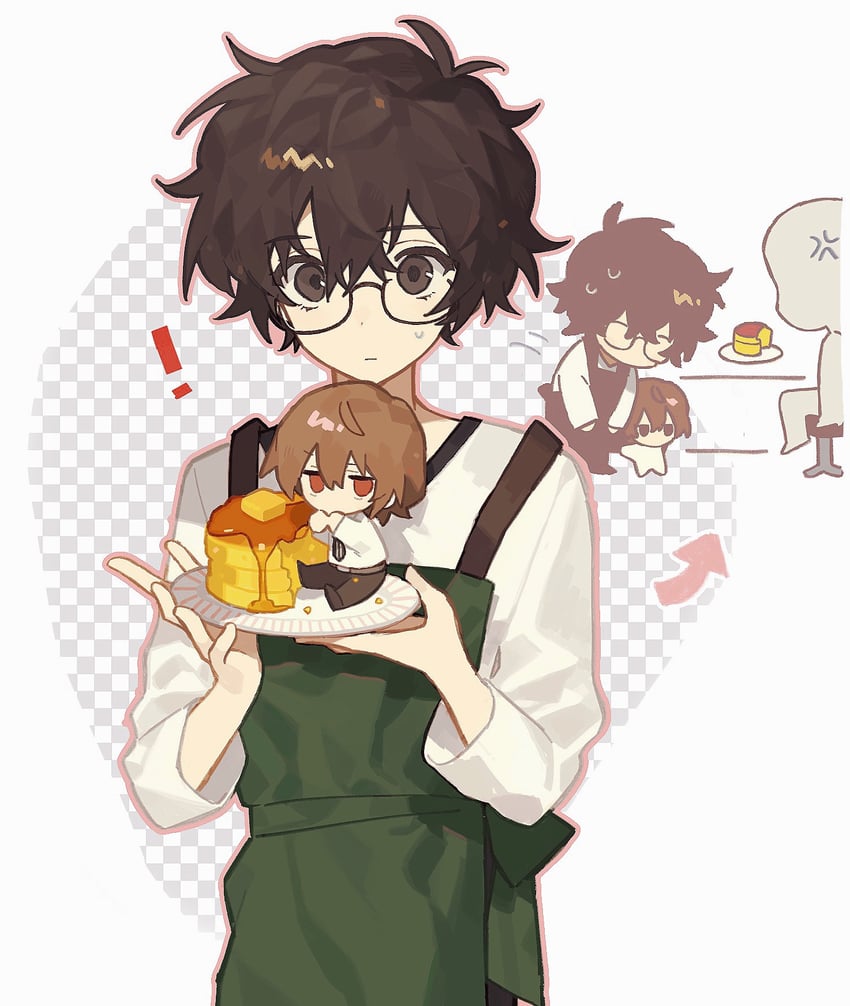 amamiya ren and akechi gorou (persona and 1 more) drawn by gelato1014