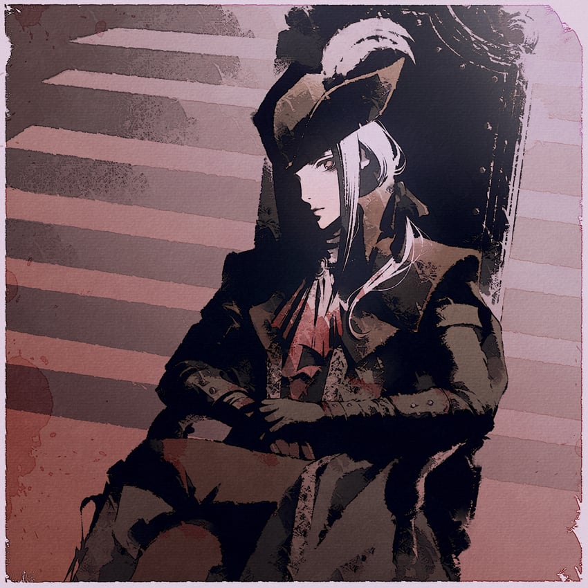 lady maria of the astral clocktower (bloodborne) drawn by moshimoshibe