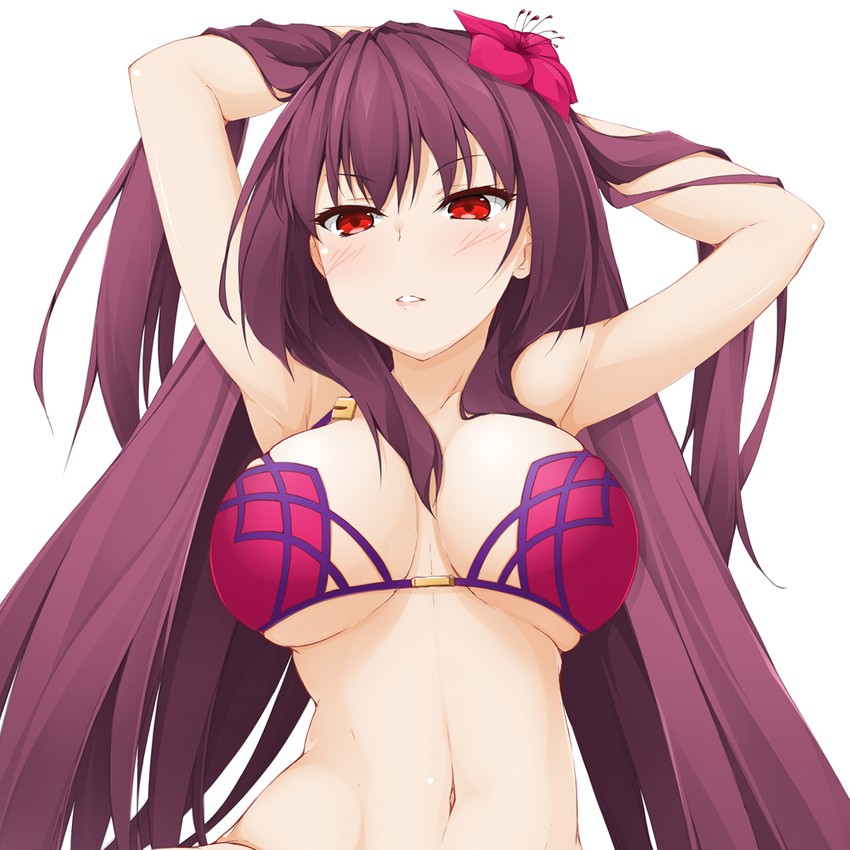 scathach (fate and 1 more) drawn by hinata_masaki
