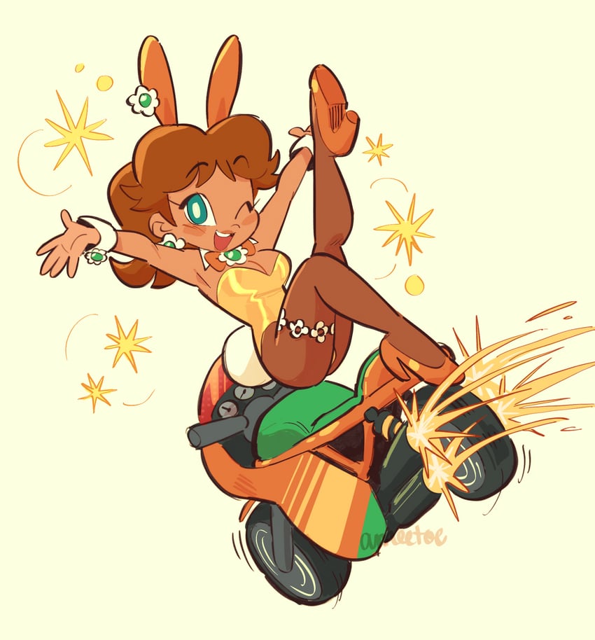 princess daisy (mario and 2 more) drawn by amie_sanchez