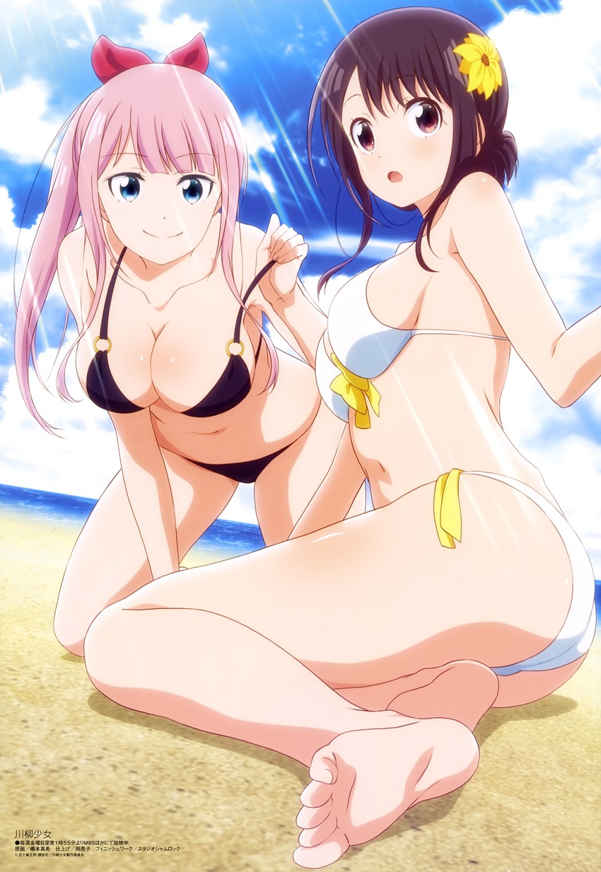 yukishiro nanako and ootsuki koto (megami magazine and 1 more) drawn by hashimoto_maki and oka_ryouko