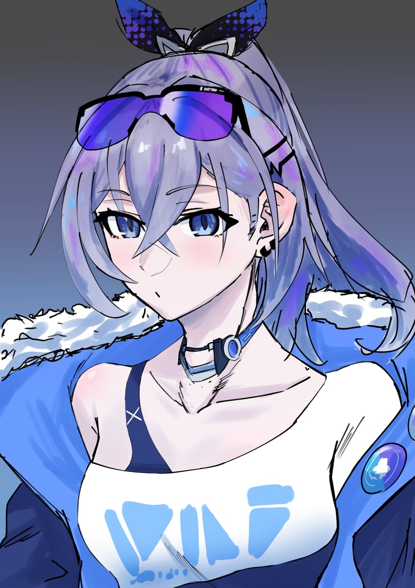 silver wolf (honkai and 1 more) drawn by futanami