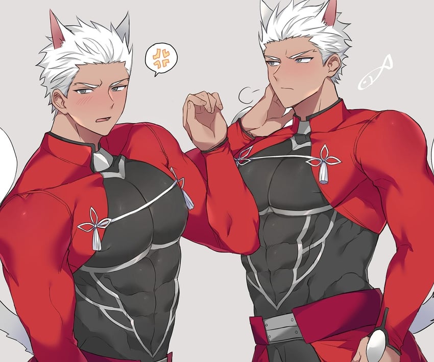 archer (fate and 1 more) drawn by seum_(kao_husband)