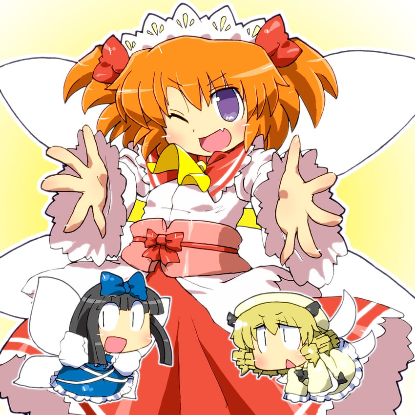 star sapphire, luna child, and sunny milk (touhou) drawn by gomi_ichigo