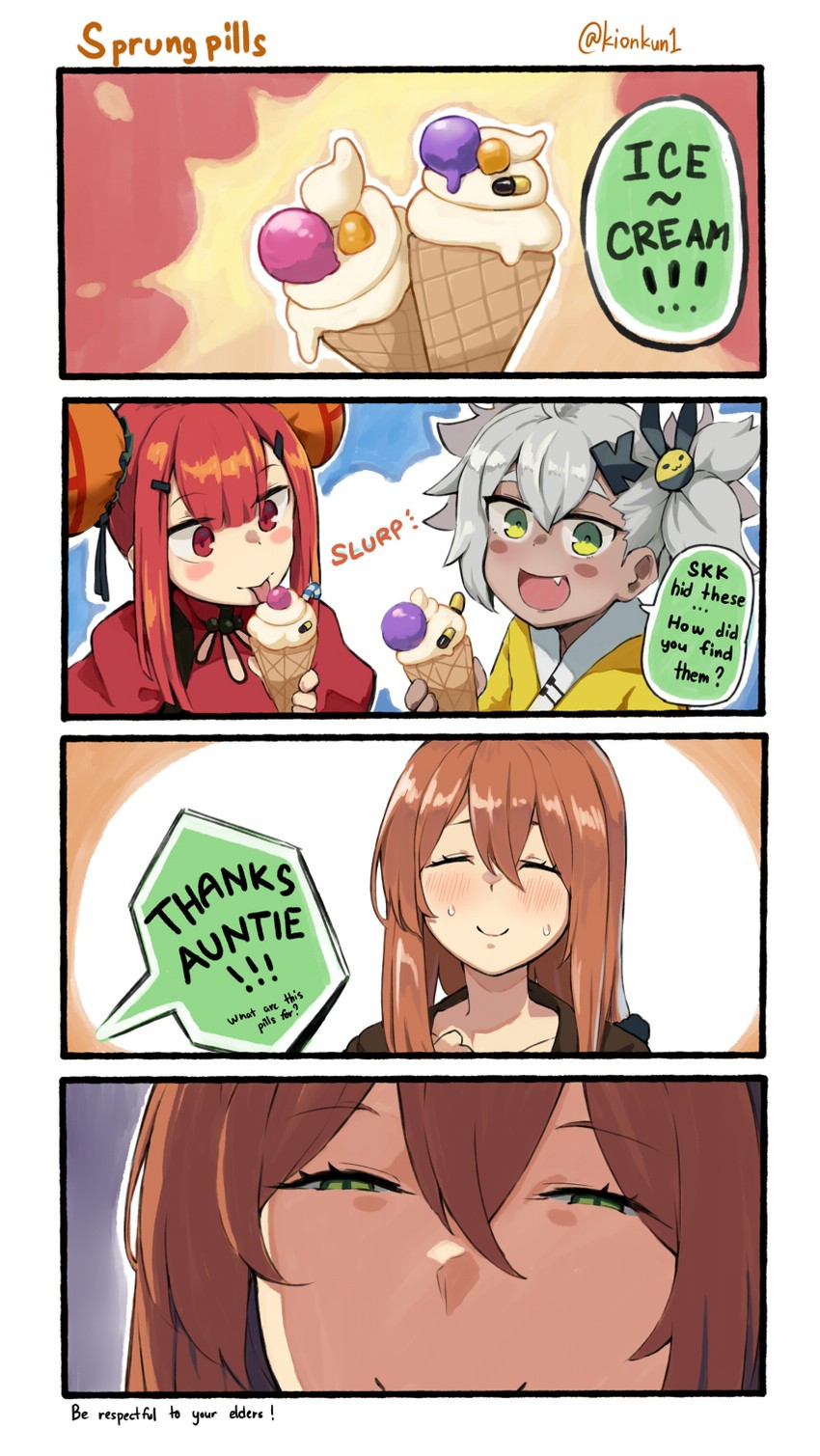 springfield, klin, and cz75 (girls' frontline) drawn by kion-kun