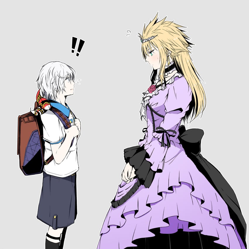 cloud strife and chadley (final fantasy and 2 more) drawn by nanao_(zonzonsh)