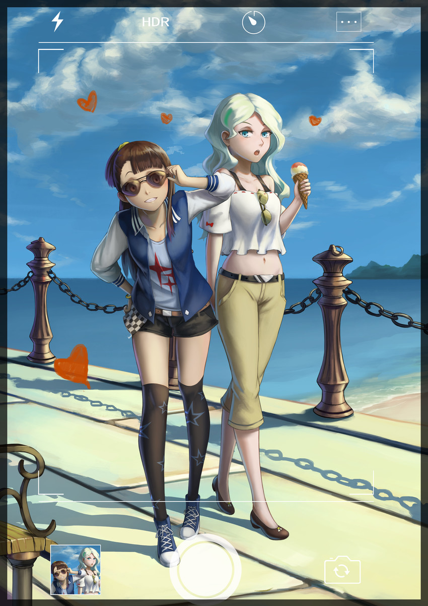 kagari atsuko and diana cavendish (little witch academia) drawn by mato_kuroi