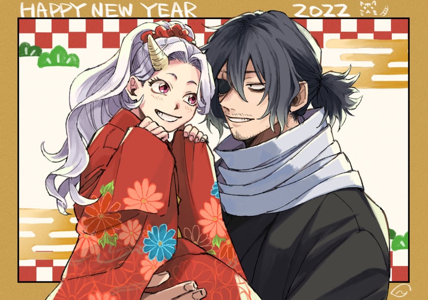 aizawa shota and eri (boku no hero academia) drawn by rnuyvm