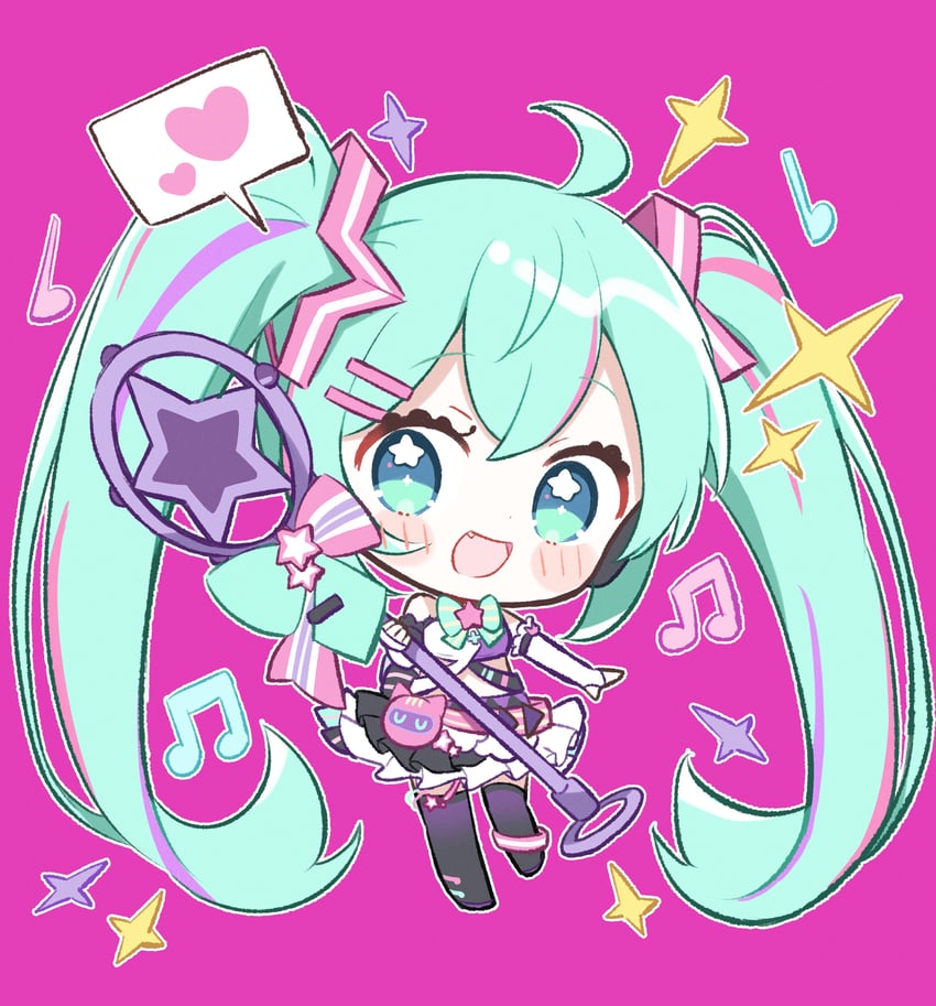 hatsune miku (vocaloid and 1 more) drawn by aobahosino