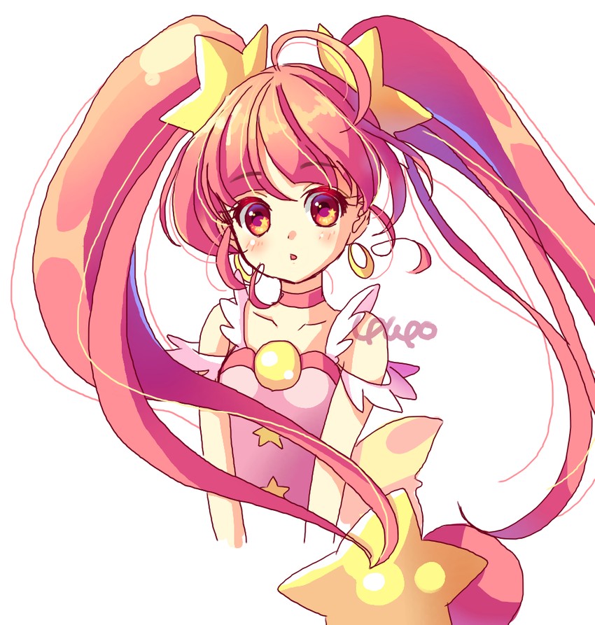 hoshina hikaru and cure star (precure and 1 more) drawn by yupo_(yupo4069)