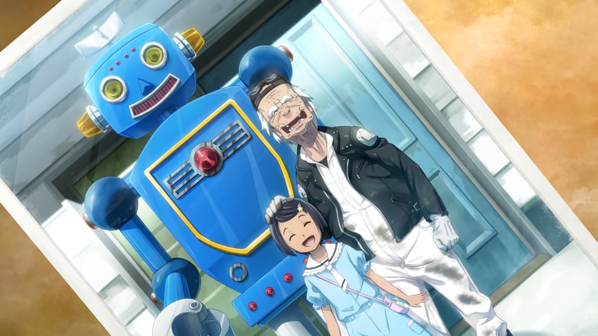 daitoku junna and fujita tetsuharu (robotics;notes) drawn by fukuda_tomonori