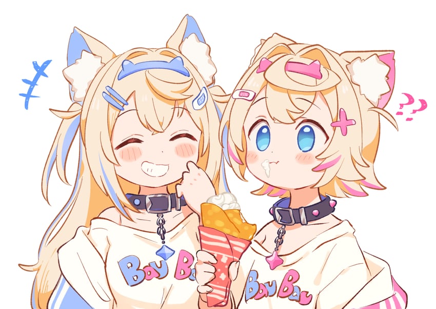 fuwawa abyssgard and mococo abyssgard (hololive and 1 more) drawn by sasaki_(glass1138)