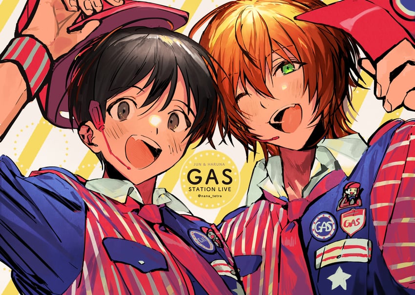 wakazato haruna and fuyumi jun (idolmaster and 1 more) drawn by nana_tetra