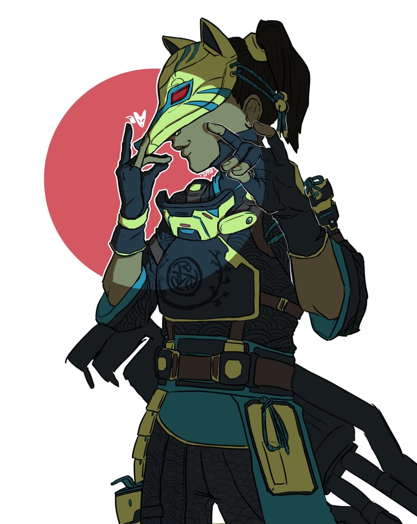 rampart and sly fox rampart (apex legends) drawn by flagship_giham