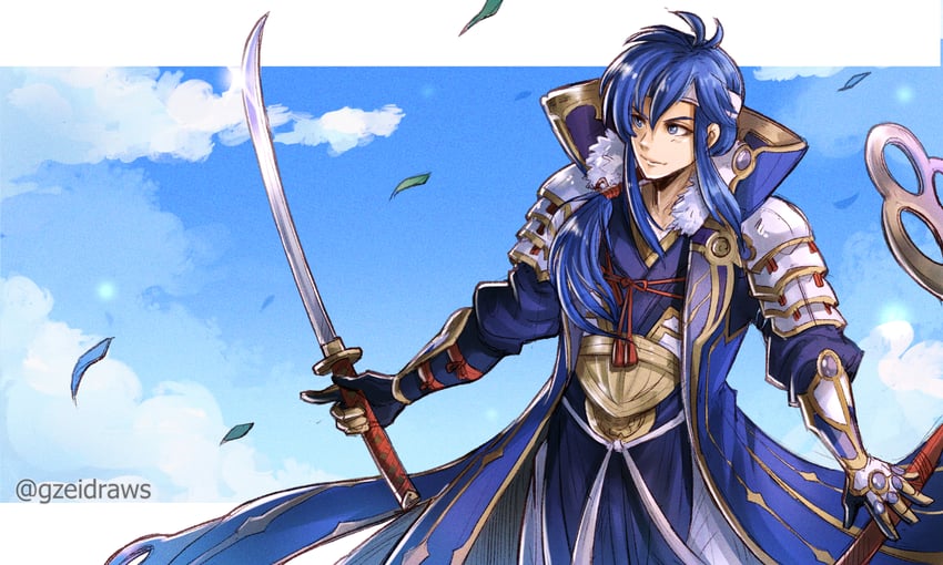 seliph (fire emblem and 2 more) drawn by gzei