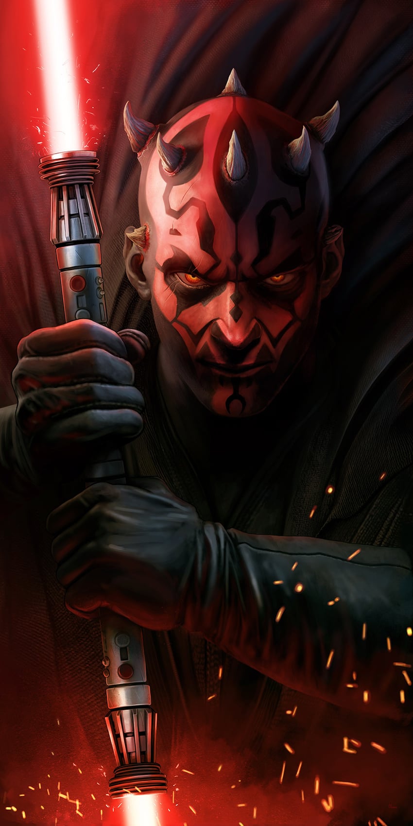 darth maul (star wars and 1 more) drawn by pabloolivera