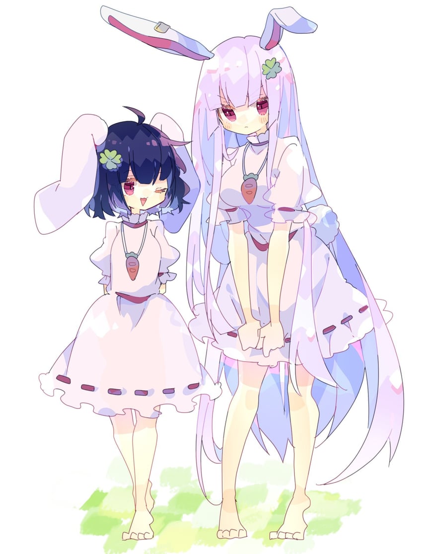 reisen udongein inaba and inaba tewi (touhou) drawn by nikorashi-ka