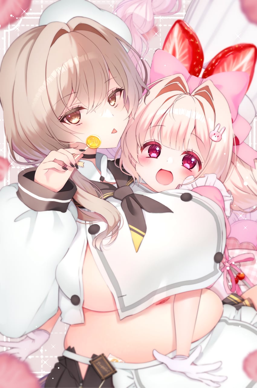 bready and crust (goddess of victory: nikke) drawn by 17ho_10ban