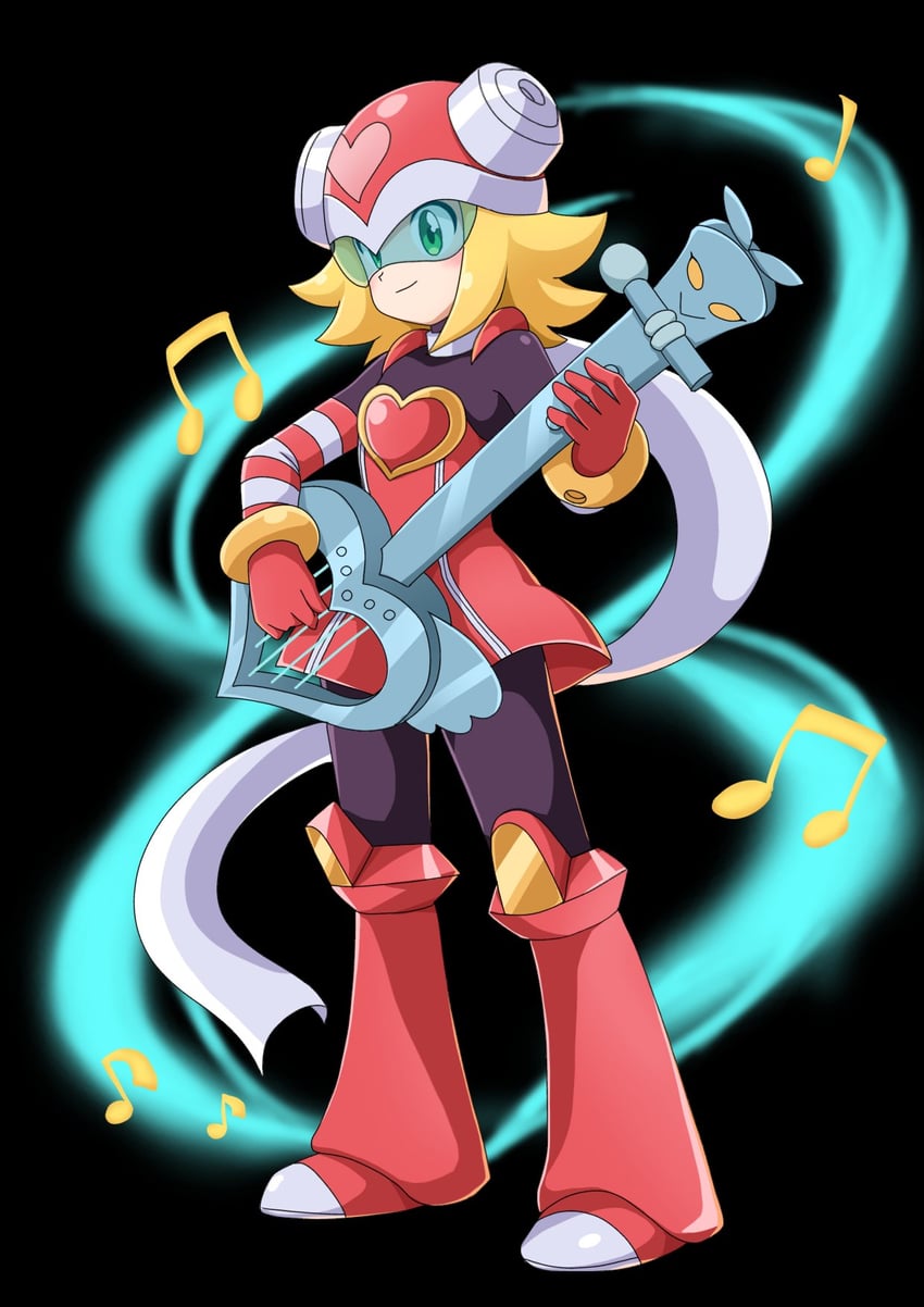 sonia strumm and harp note (mega man and 1 more) drawn by wuh9p7bltjdctiy
