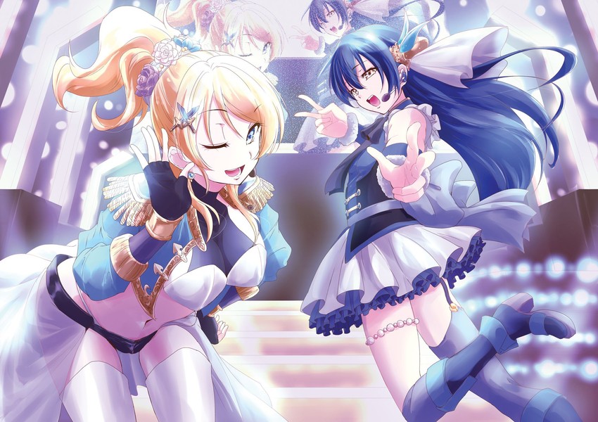 sonoda umi and ayase eli (love live! and 1 more) drawn by urutsu_sahari