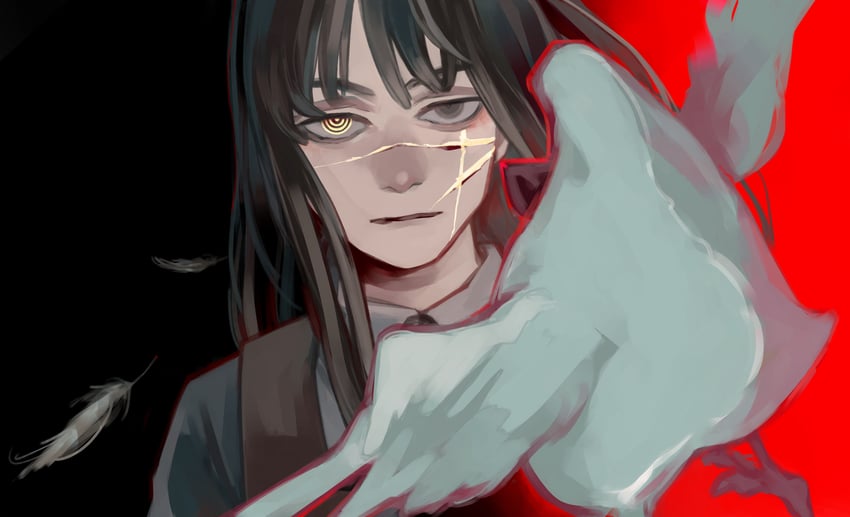 yoru, mitaka asa, and bucky (chainsaw man) drawn by nakano_(2_mannaka)