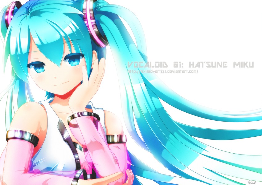 hatsune miku (vocaloid) drawn by exiled-artist