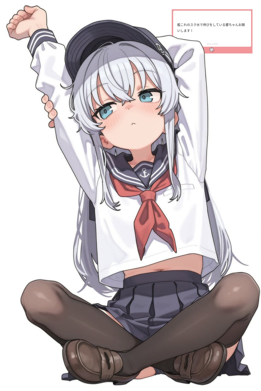 hibiki (kantai collection and 1 more) drawn by worldsaboten
