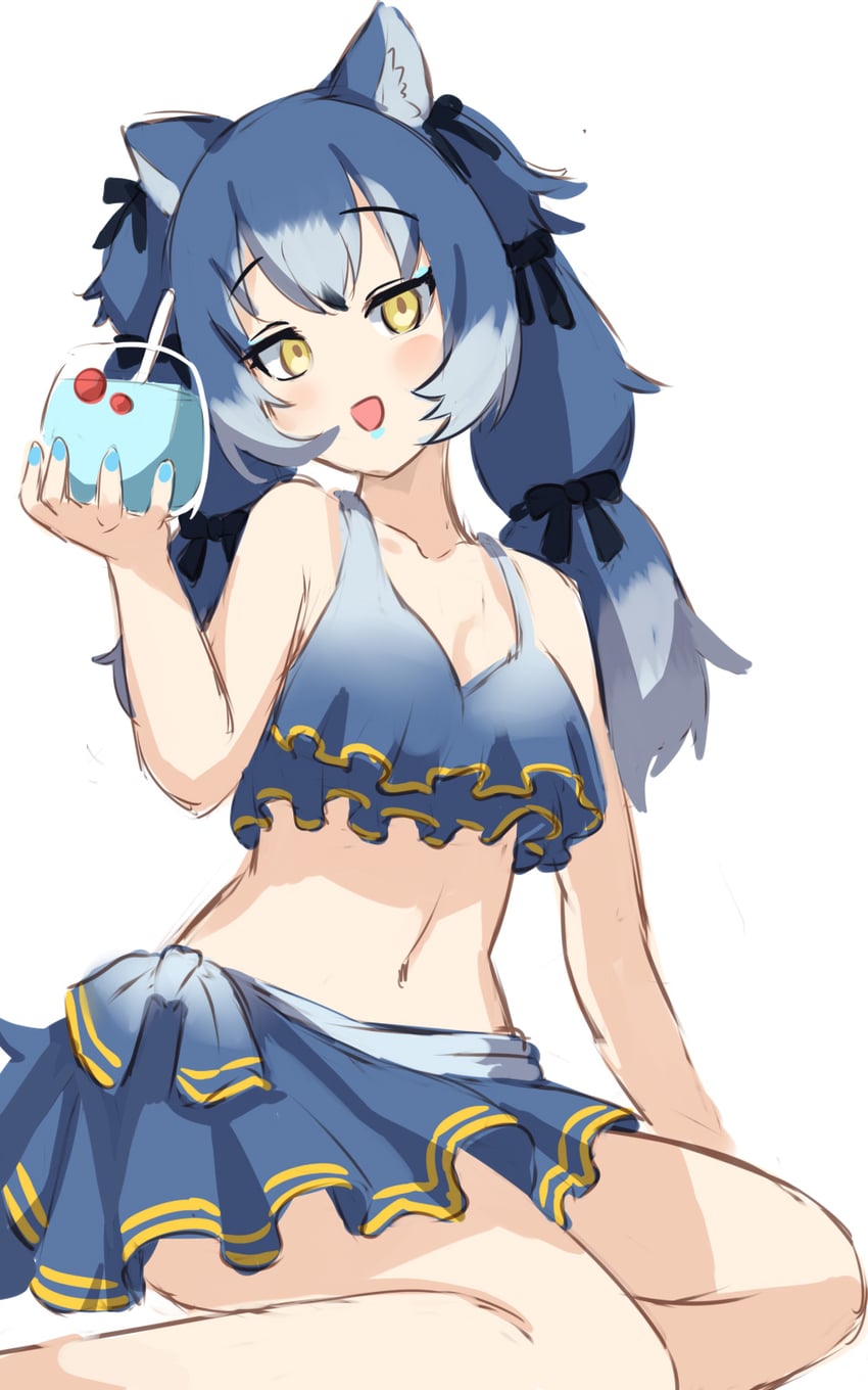 dire wolf (kemono friends and 1 more) drawn by sawara_noa