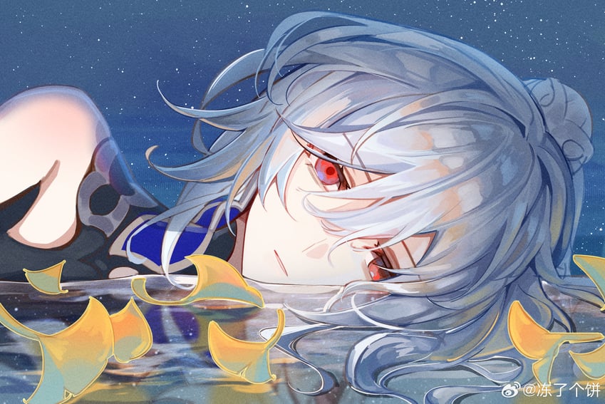jingliu (honkai and 1 more) drawn by dongle_ge_bing