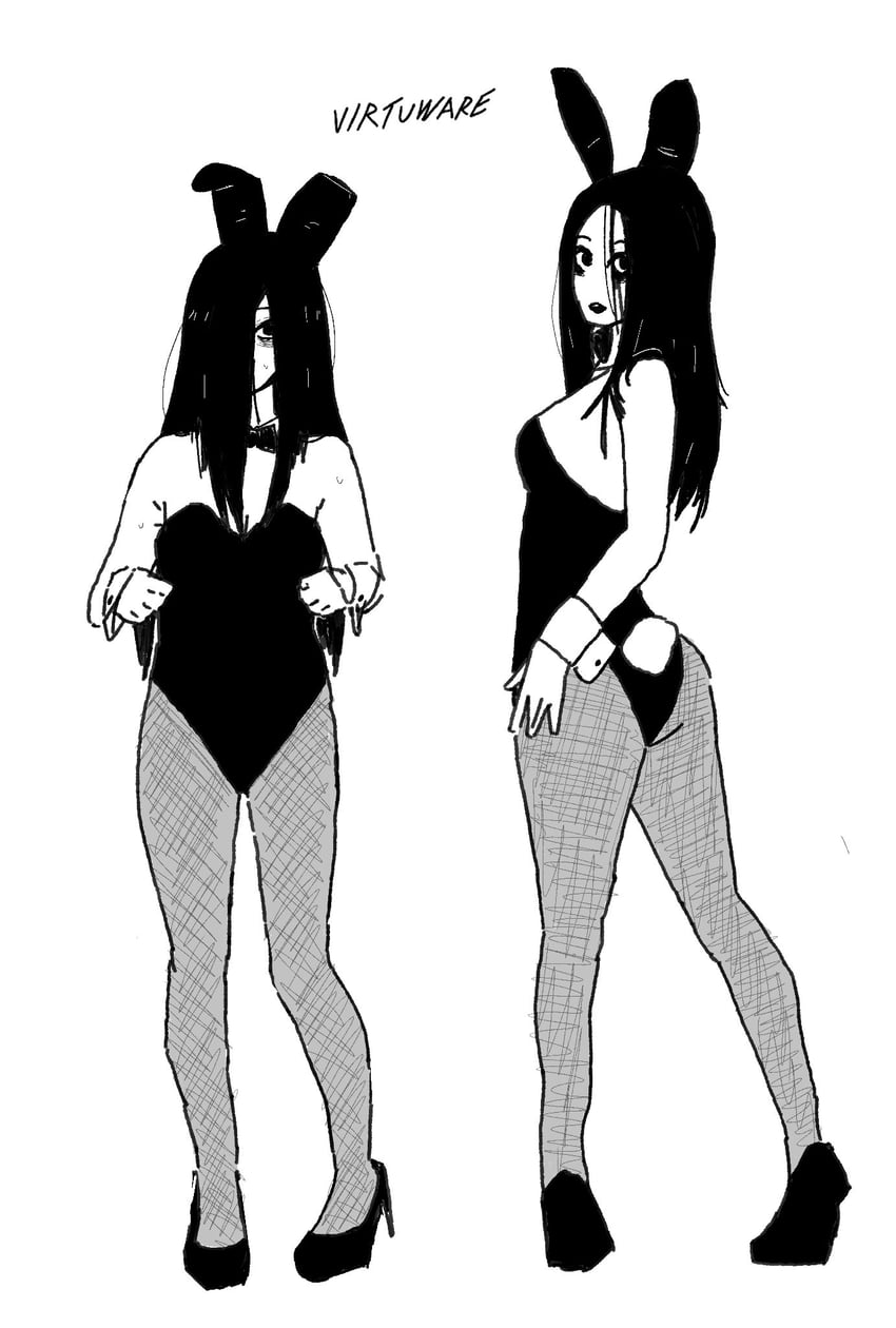 yamamura sadako and saeki kayako (the ring and 1 more) drawn by virtuware
