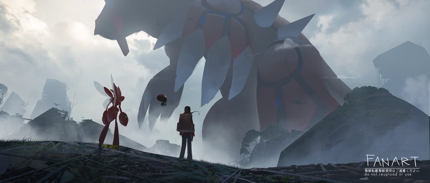 swablu, scizor, groudon, and orbeetle (pokemon) drawn by asteroid_ill