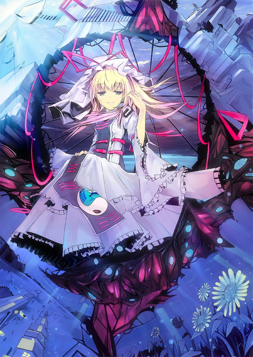 yakumo yukari (touhou) drawn by dan_evan