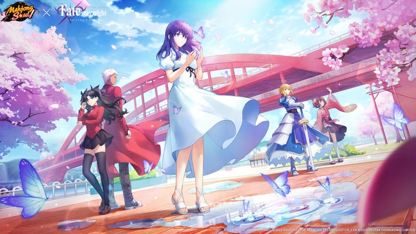 artoria pendragon, saber, tohsaka rin, matou sakura, archer, and 1 more (fate and 3 more)