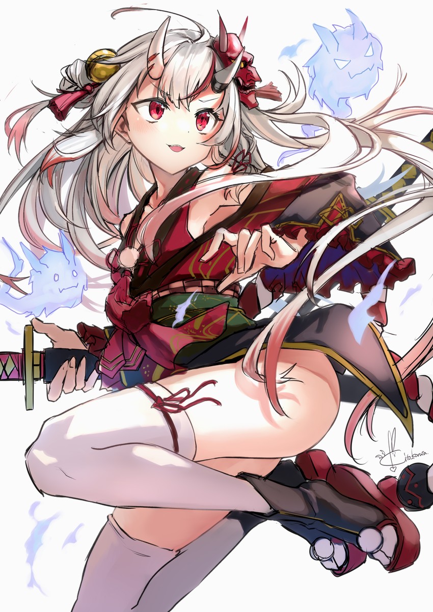 nakiri ayame, shiranui, and karma (hololive) drawn by kito_koruta