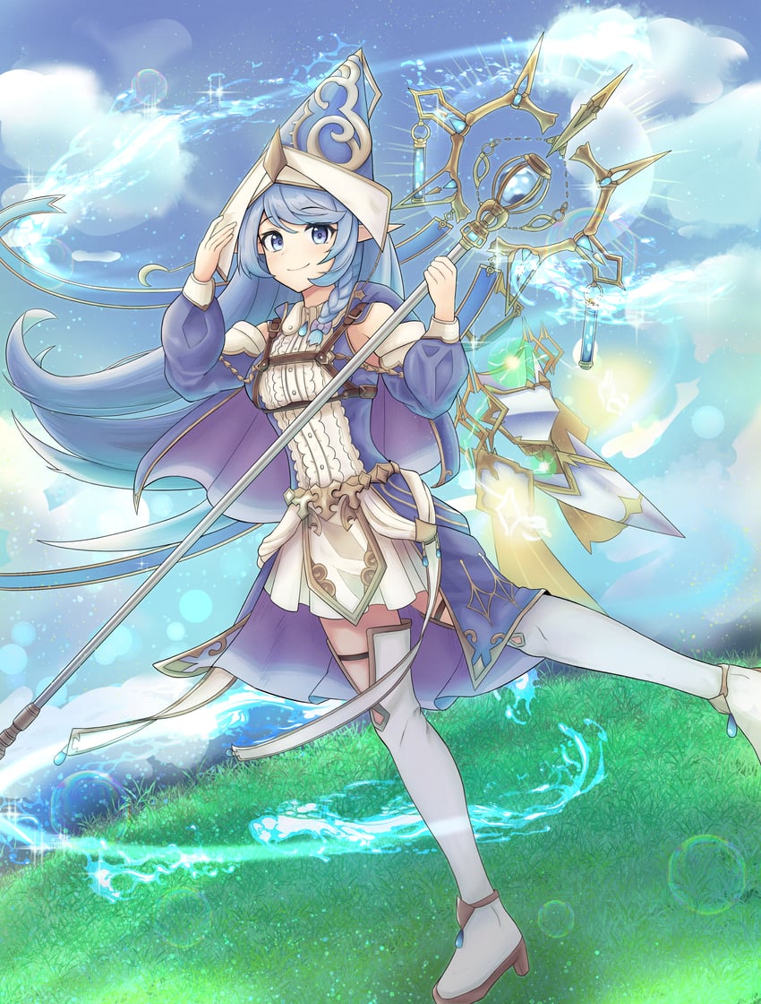 water enchantress of the temple (yu-gi-oh!) drawn by jay_b_098