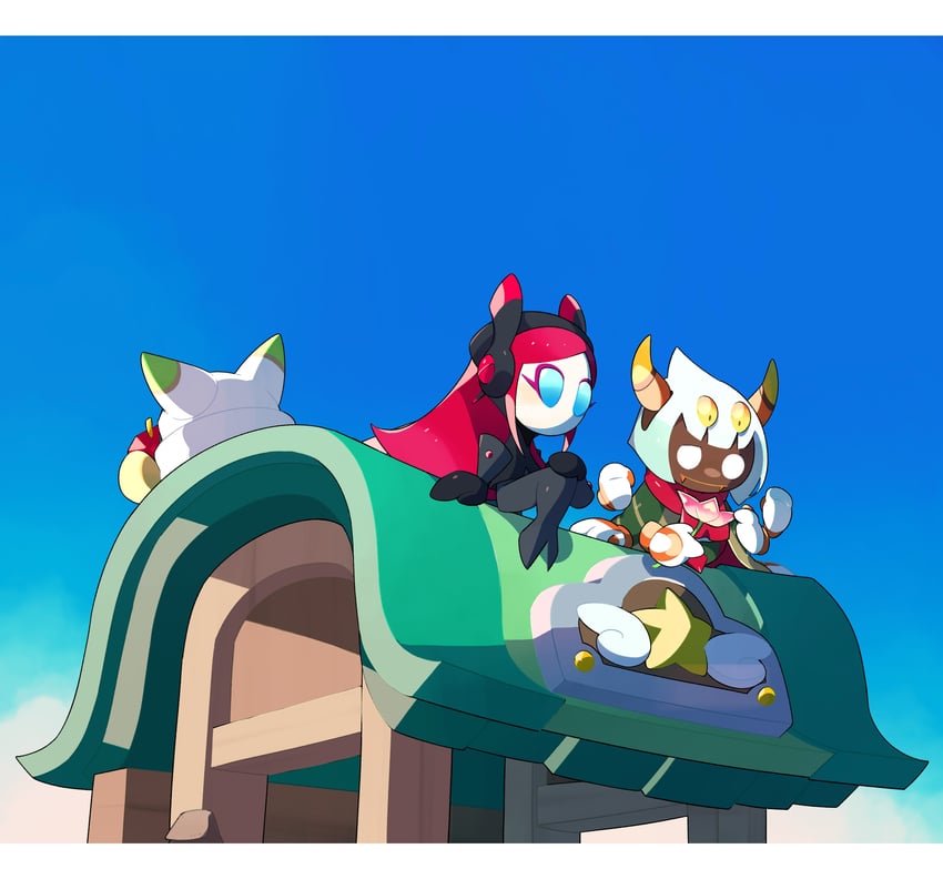 magolor, taranza, shopkeeper magolor, and parallel susie (kirby and 1 more) drawn by kanianoreki