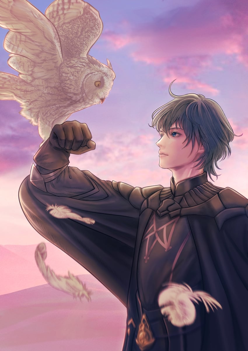 male byleth (fire emblem and 1 more) drawn by wrainbow13