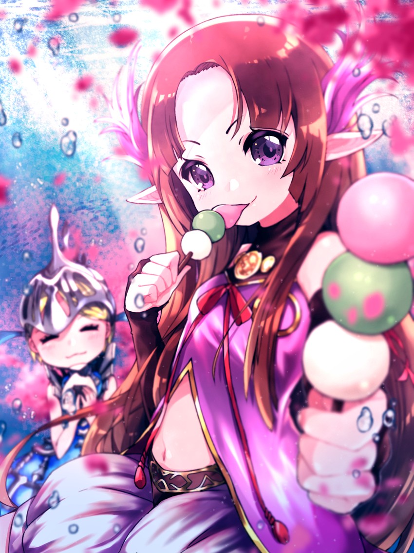 otohime's bodyguard and otohime (shingeki no bahamut and 1 more) drawn by pikomarie