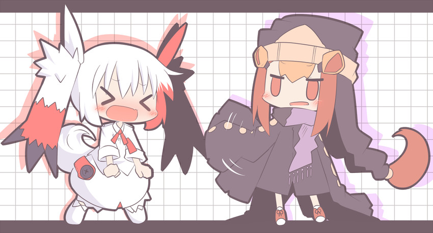 zangoose and seviper (pokemon) drawn by mori_no_kaeru
