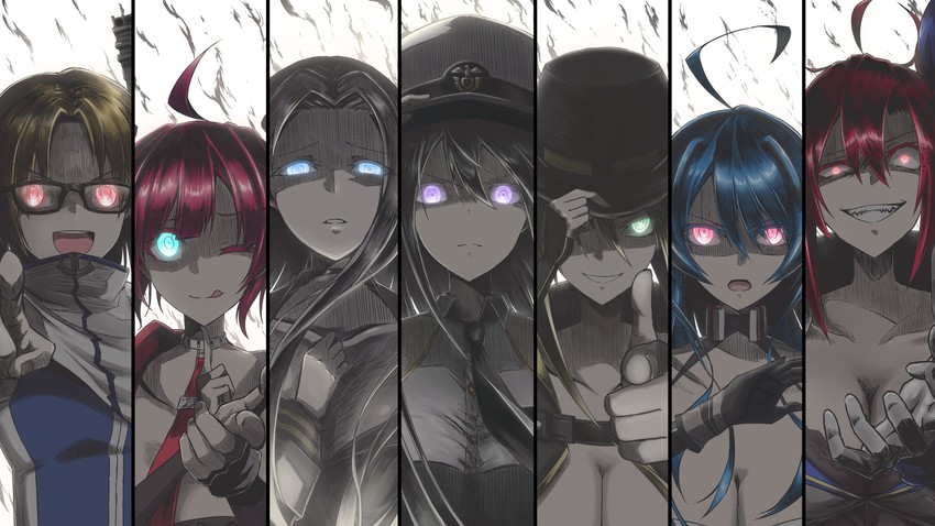 enterprise, cleveland, helena, yorktown, san diego, and 2 more (azur lane) drawn by parka_(summersketch)