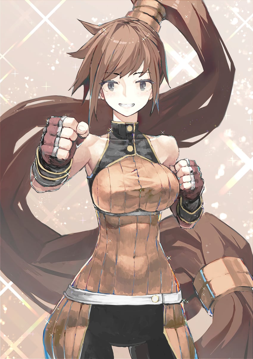 female fighter and female striker (dungeon and fighter and 1 more) drawn by yonuishi