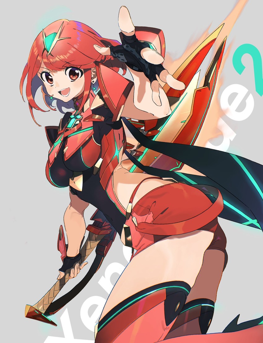 pyra (xenoblade chronicles and 1 more) drawn by machi_(wm)