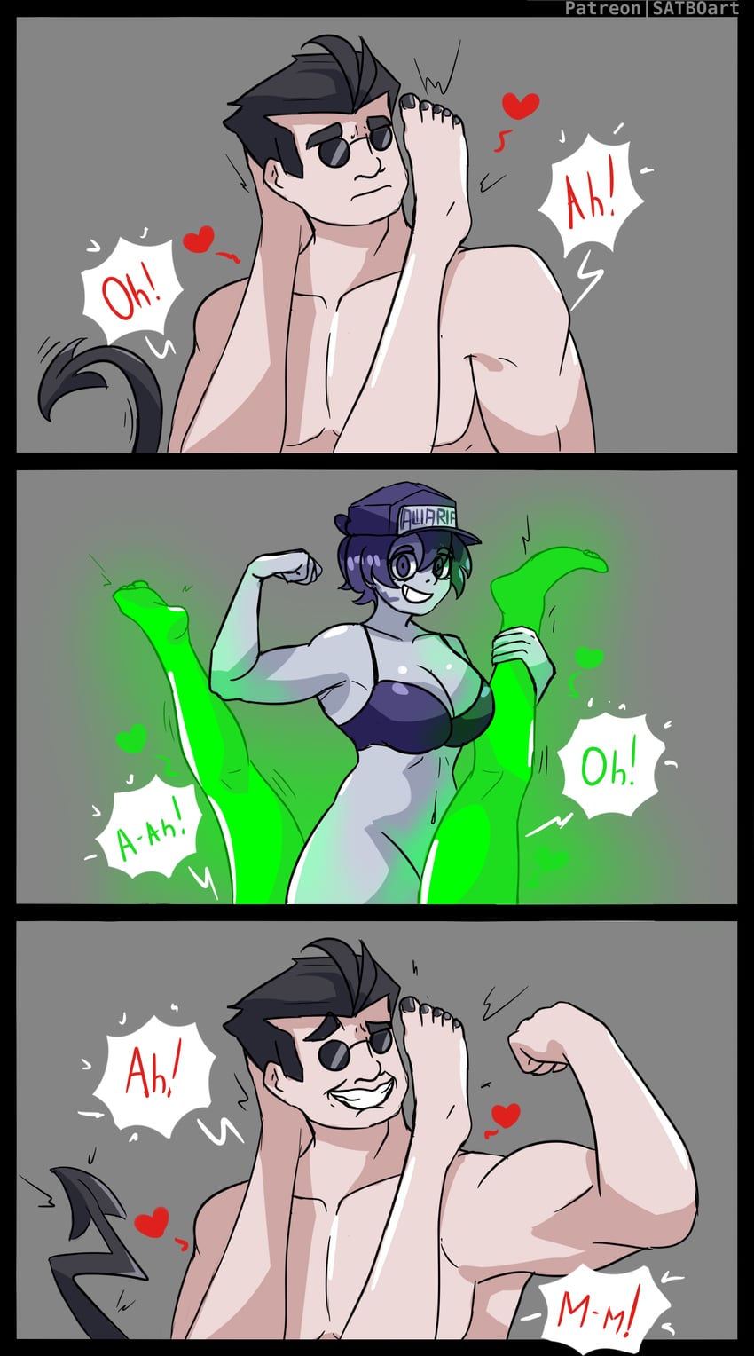 helltaker and ula usterka (helltaker and 2 more) drawn by suvorovsatbo